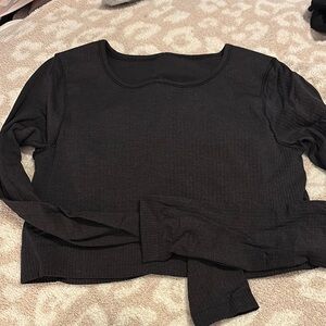 Lululemon Ribbed Cropped Long Sleeve